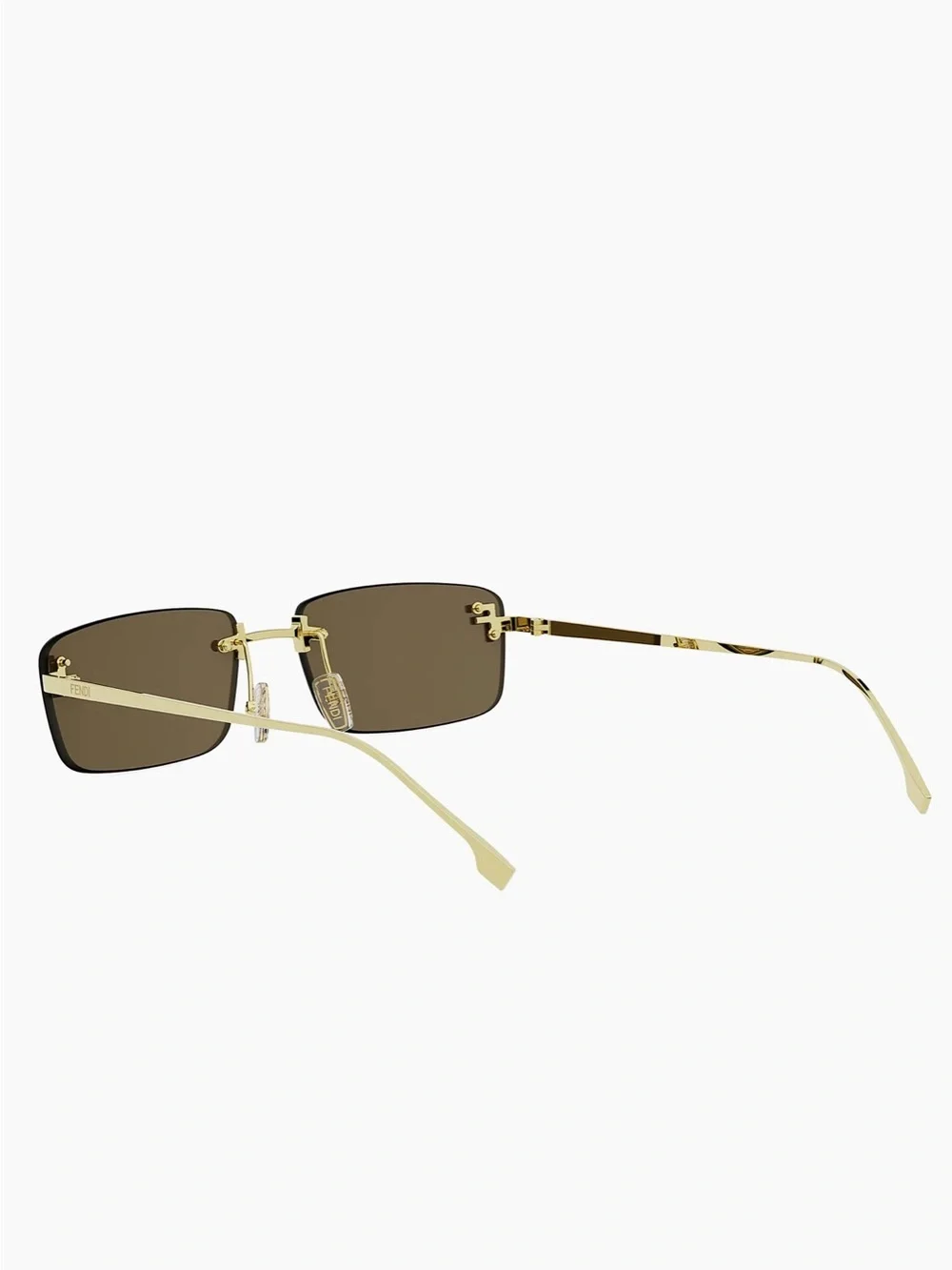 New Fendi FE4172US 32E Gold Brown Sunglasses Authentic